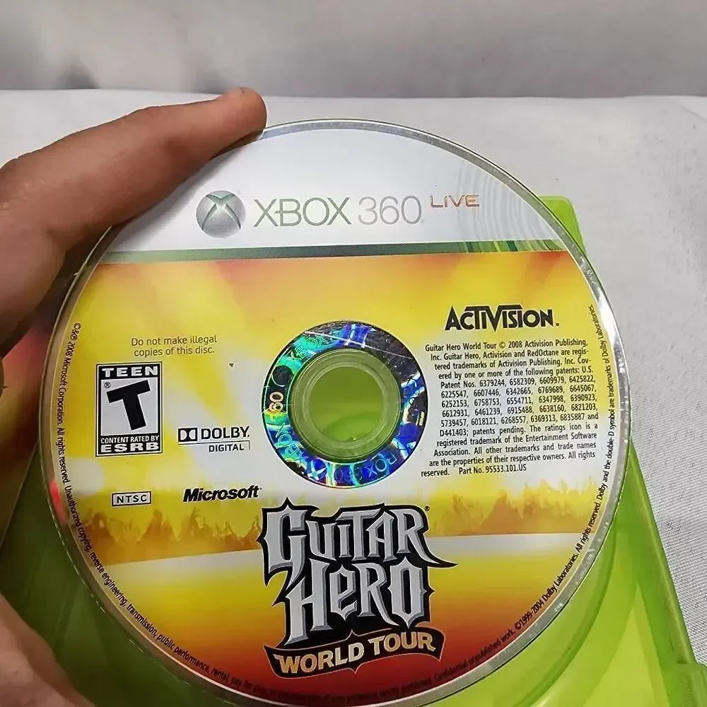 Xbox 360 Band Hero, Rock Band, Guitar Hero 5, World Tour, Legends of Rock Lot 5